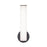 AFX Lighting Leia 1 Light 14" Wall Sconce, Black/Frosted