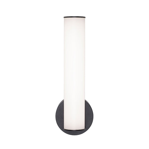 AFX Lighting Leia 1 Light 14" Wall Sconce, Black/Frosted