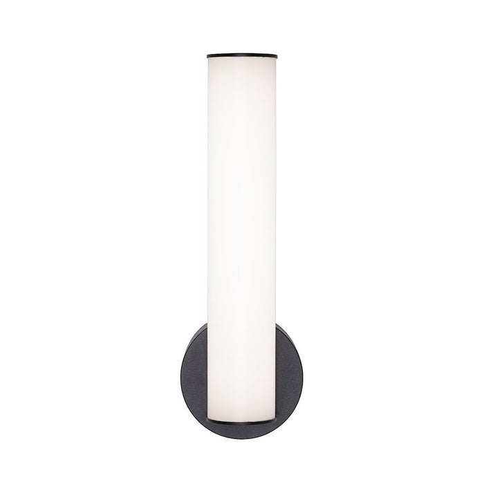 AFX Lighting Leia 1 Light 14" Wall Sconce, Black/Frosted