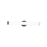 AFX Lighting Leia 1 Light 24" Vanity, Black/Frosted - LIAV2404LAJUDBK