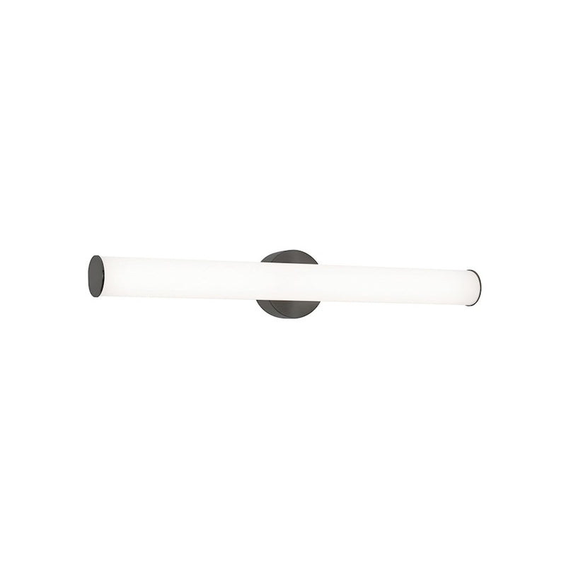 AFX Lighting Leia 1 Light 24" Vanity, Black/Frosted - LIAV2404LAJUDBK