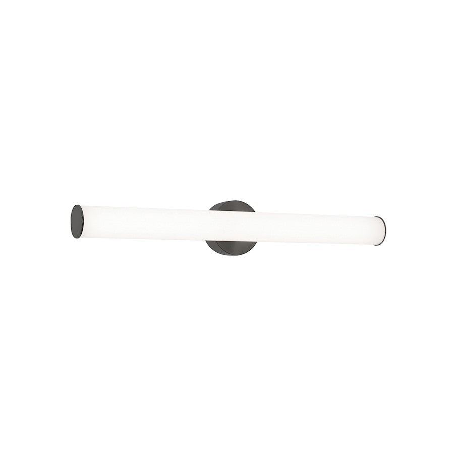 AFX Lighting Leia 1 Light 24" Vanity, Black/Frosted - LIAV2404LAJUDBK