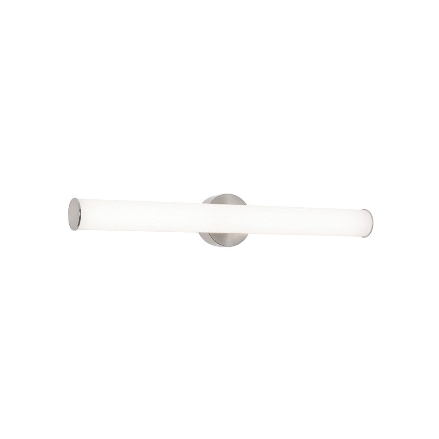AFX Lighting Leia 1 Light 24" Vanity, Satin Nickel/Frosted - LIAV2404LAJUDSN