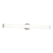 AFX Lighting Leia 1 Light 36" Vanity, Satin Nickel/Frosted - LIAV3604LAJUDSN
