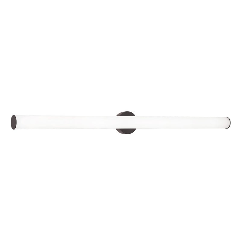 AFX Lighting Leia 1 Light 48" Vanity Light, Black/Frosted - LIAV4804LAJMVBK