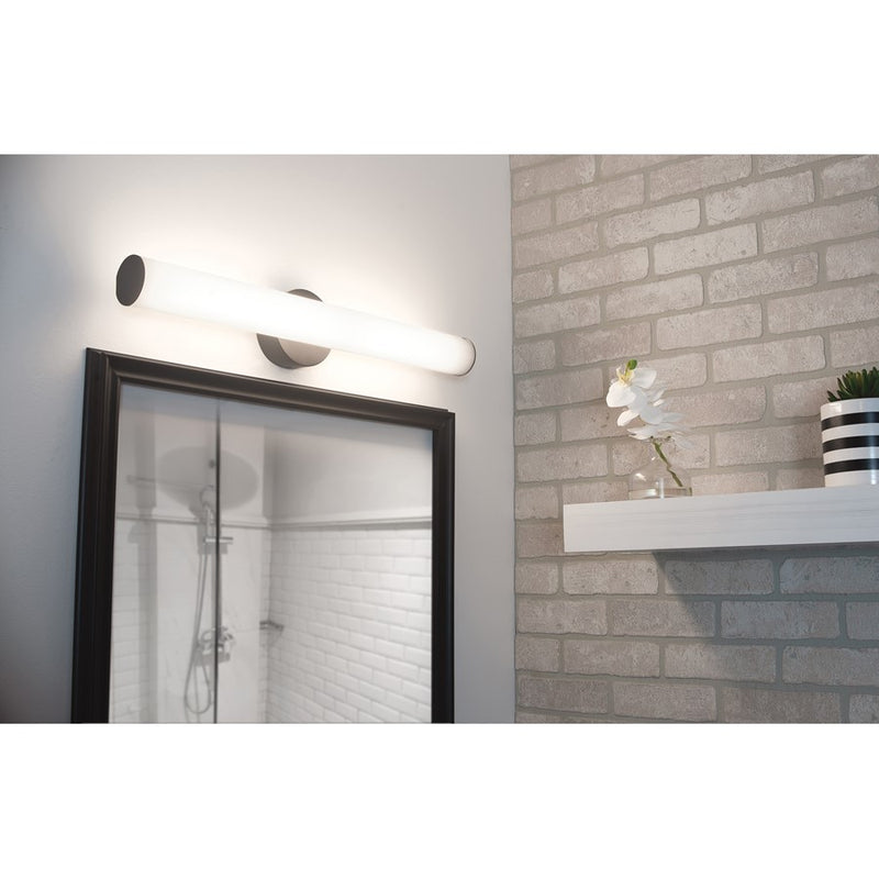 AFX Lighting Leia 1 Light 48" Vanity Light, Black/Frosted
