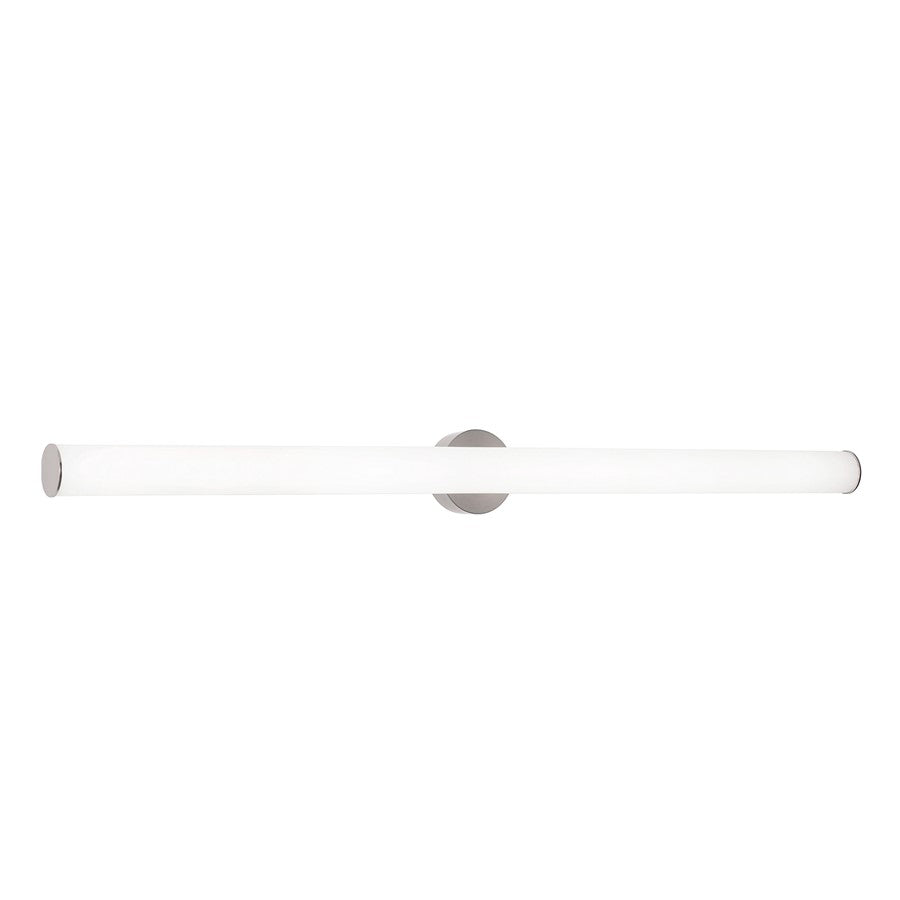AFX Lighting Leia 1 Light 48" Vanity Light, Nickel/Frosted - LIAV4804LAJMVSN