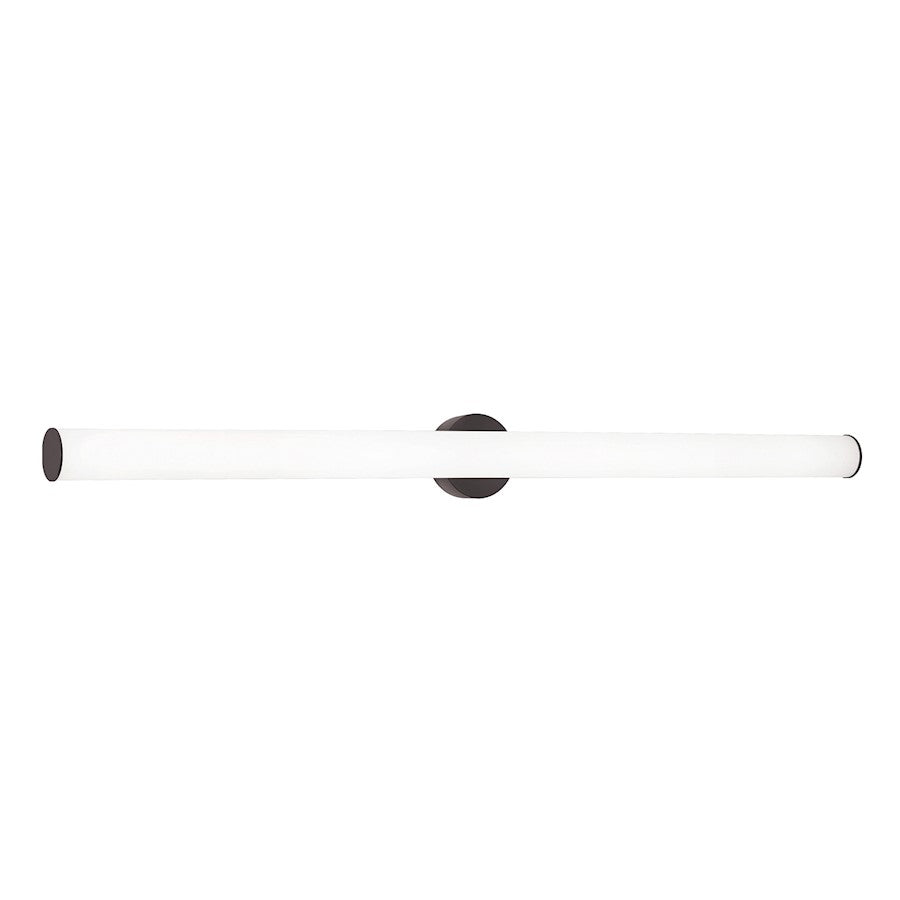 AFX Lighting Leia 1 Light 48" Vanity, Black/Frosted - LIAV4804LAJUDBK