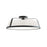 AFX Lighting Lizzette 1Lt 18'' Med Base Ceiling Light, Black/White - LIZC18MBBK