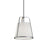 AFX Lighting Lizzette 1 Light 10'' Med Base Pendant, Nickel/White - LIZP10MBSN