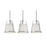 AFX Lighting Lizzette 3-Light Linear Pendant, Nickel/Linen - LIZP10MBSNLNR3