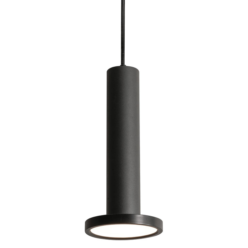 AFX Lighting Luna 1 Light 5.34" Pendant, Black/White