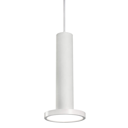 AFX Lighting Luna 1 Light 5.34" Pendant, White/White