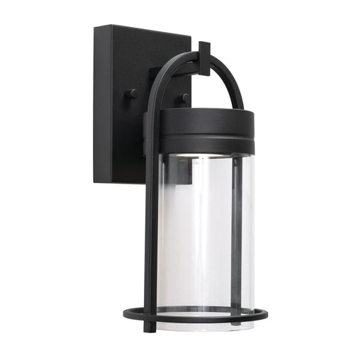 AFX Lighting Langston 1Lt LED 12"H Outdoor Sconce, Black/Clear