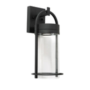 AFX Lighting Langston 1Lt LED 17"H Outdoor Sconce, Black/Clear