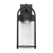 AFX Lighting Langston 1Lt LED 17"H Outdoor Sconce, Black/Clear