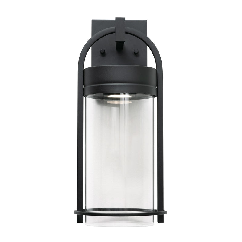 AFX Lighting Langston 1Lt LED 17"H Outdoor Sconce, Black/Clear