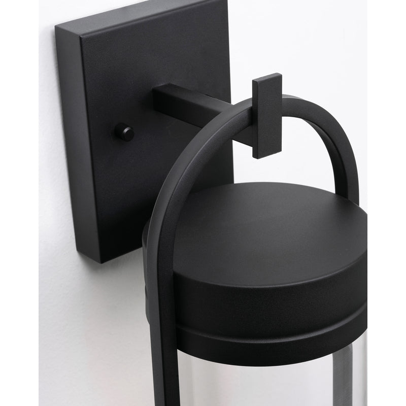 AFX Lighting Langston 1Lt LED 17"H Outdoor Sconce, Black/Clear