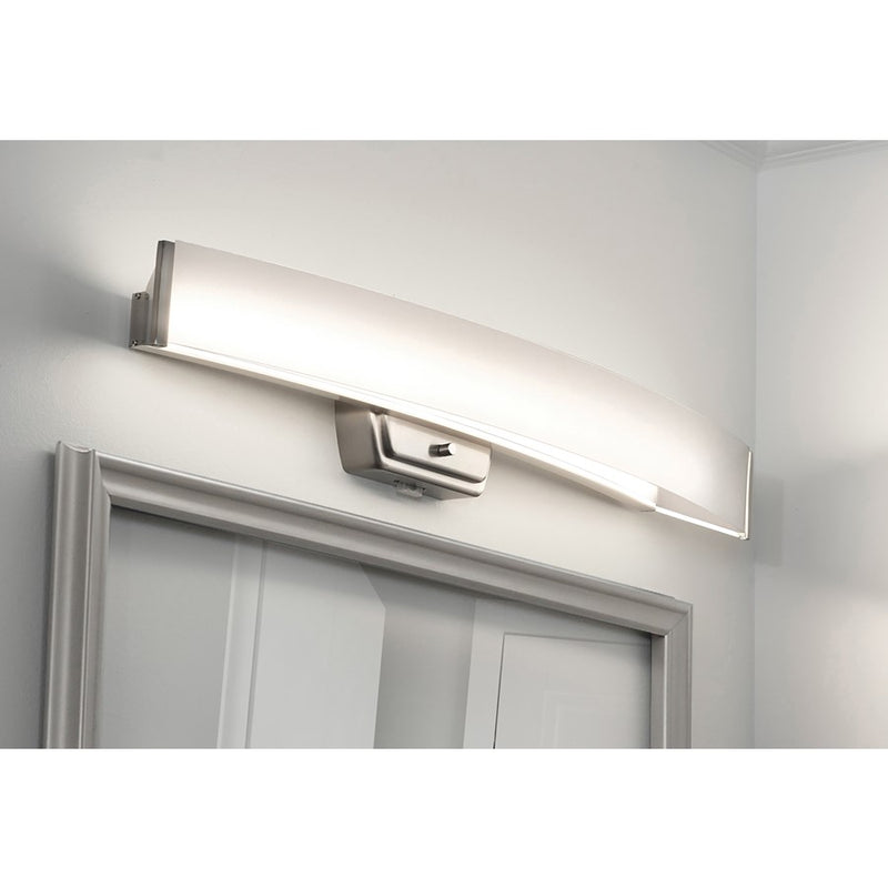 AFX Lighting Layla 1Lt 33" LED Vanity Light, Nickel/Frosted