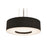 AFX Lighting Montclair LED Pendant, Satin Nickel/Black