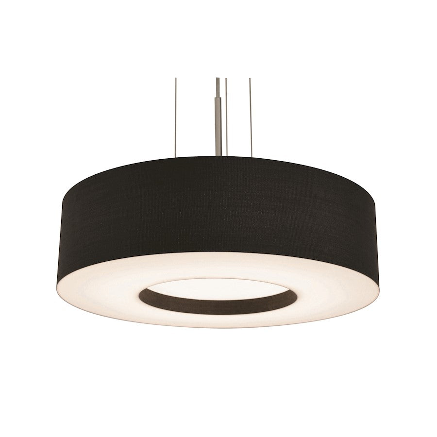 AFX Lighting Montclair LED Pendant, Satin Nickel/Black