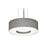 AFX Lighting Montclair 1 Light LED Pendant, Nickel/Grey