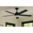 AFX Lighting Maddox 1Lt 52" 5 Blade LED Ceiling Fan, BK/FR