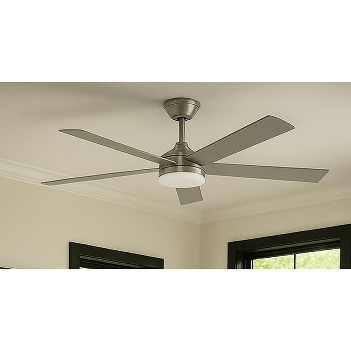 AFX Lighting Maddox 1Lt 52" 5 Blade LED Ceiling Fan, NK/FR