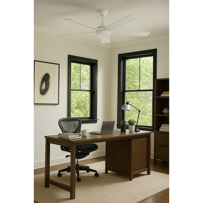 AFX Lighting Maddox 1Lt 52" 5 Blade LED Ceiling Fan, WH/FR