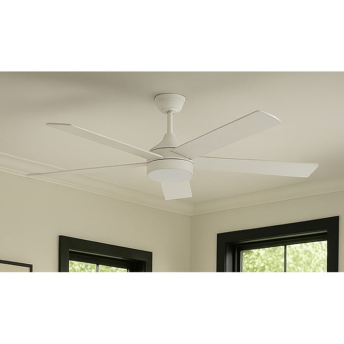 AFX Lighting Maddox 1Lt 52" 5 Blade LED Ceiling Fan, WH/FR