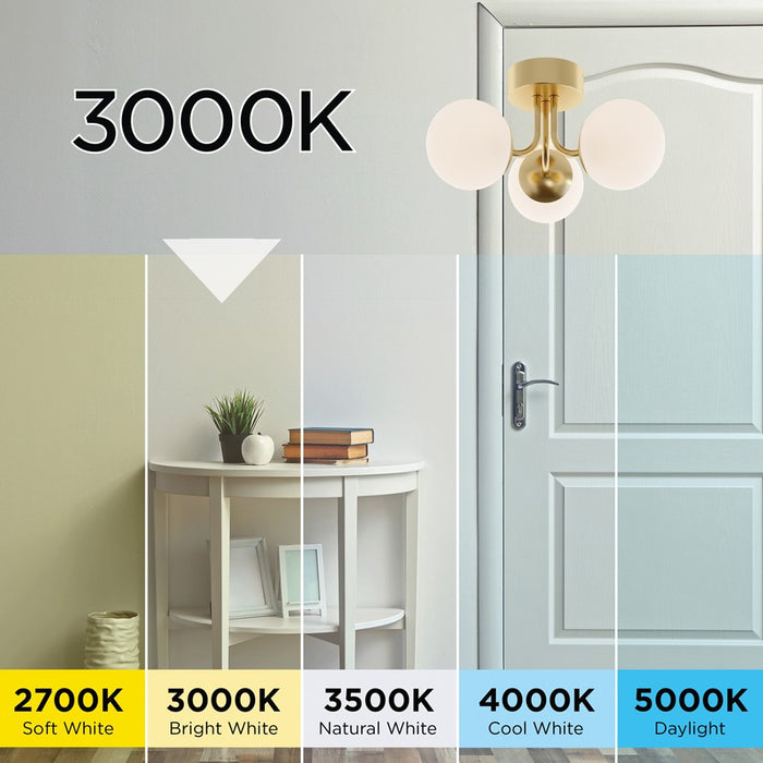 AFX Lighting Metropolitan 15" LED Semi-Flush Mount