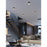 AFX Lighting Miami 1 Light Flush Mount, Black/White