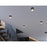 AFX Lighting Miami 1 Light Flush Mount, Black/White