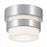 AFX Lighting Miami 1 Light Flush Mount, Polished Chrome/White - MIAF05LAJUDPC