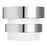 AFX Lighting Miami 1 Light Flush Mount, Polished Chrome/White