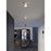 AFX Lighting Miami 1 Light Flush Mount, Polished Chrome/White