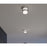 AFX Lighting Miami 1 Light Flush Mount, Polished Chrome/White