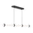 AFX Lighting Miami 1 Light Linear Pendant, Black/White - MIAP0348LAJUDBK