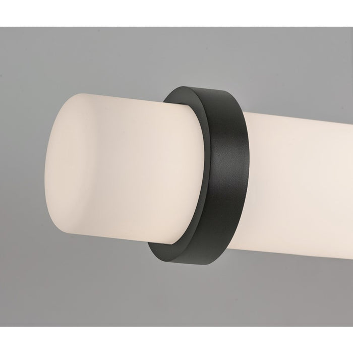 AFX Lighting Miami 1 Light Linear Pendant, Black/White