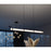 AFX Lighting Miami 1 Light Linear Pendant, Black/White