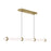 AFX Lighting Miami 1Lt Linear Pendant, Antique Brass/White - MIAP0348LAJUDLB