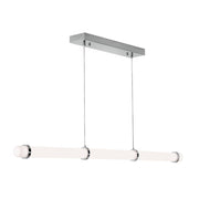 AFX Lighting Miami 1Lt Linear Pendant, Polished Chrome/White - MIAP0348LAJUDPC