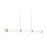 AFX Lighting Miami 1Lt Linear Pendant, Polished Chrome/White