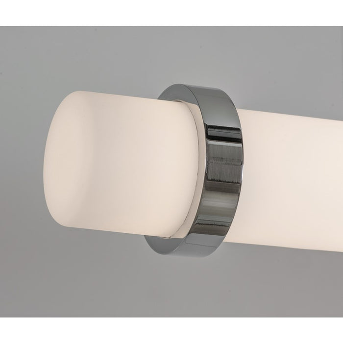 AFX Lighting Miami 1Lt Linear Pendant, Polished Chrome/White