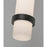 AFX Lighting Miami 1 Light 15" Pendant, Black/White