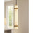 AFX Lighting Miami 1 Light 15" Pendant, Antique Brass/White