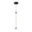 AFX Lighting Miami 1 Light 24" Pendant, Black/White - MIAP24LAJUDBK