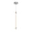 AFX Lighting Miami 1 Light 24" Pendant, Polished Chrome/White - MIAP24LAJUDPC