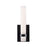 AFX Lighting Miami 1 Light Sconce, Black/White - MIAS0513LAJUDBK
