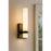 AFX Lighting Miami 1 Light Sconce, Black/White